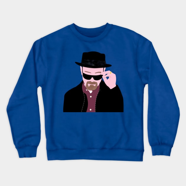 Breaking Bad Walter White Crewneck Sweatshirt by OutlineArt